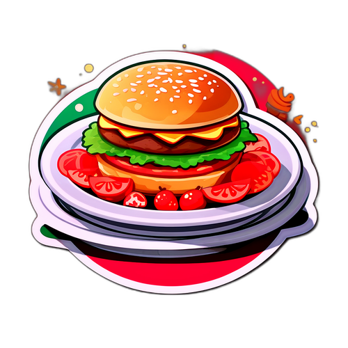 Festiv Tabel med Lækkert Mad