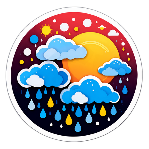 Stiker Cuaca Minimalis