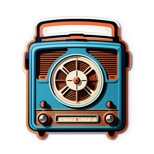 Vintage Radio Sticker