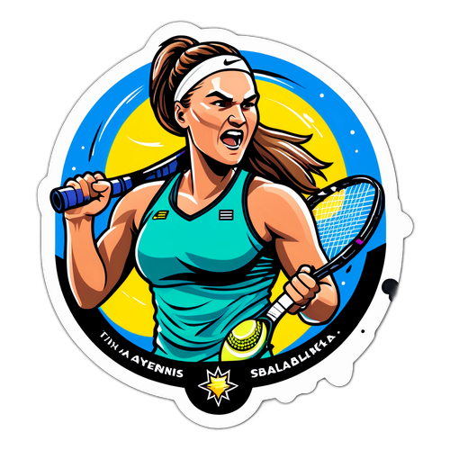 Stiker Bertema Tenis Aryna Sabalenka