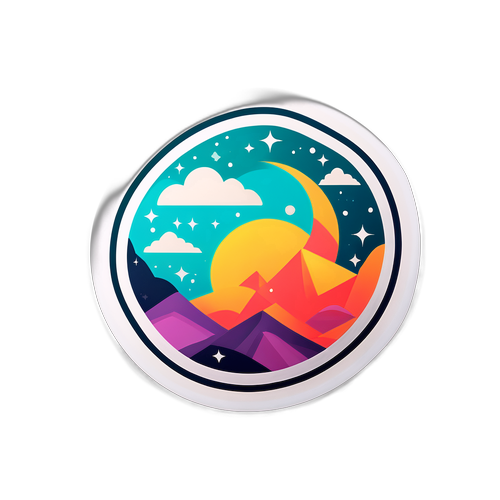 독특하고 간단한 스티커 디자인