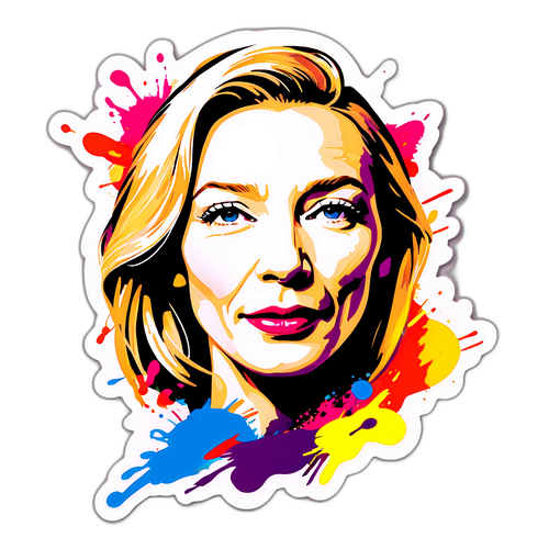 Livlig kunstnerisk design af Cate Blanchett