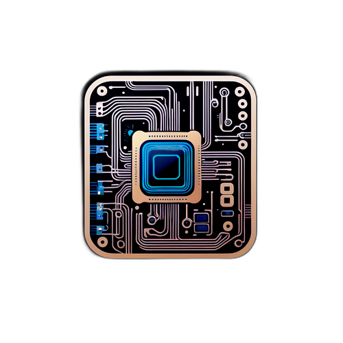 Autocollant avec le logo LDLC et éléments technologiques modernes