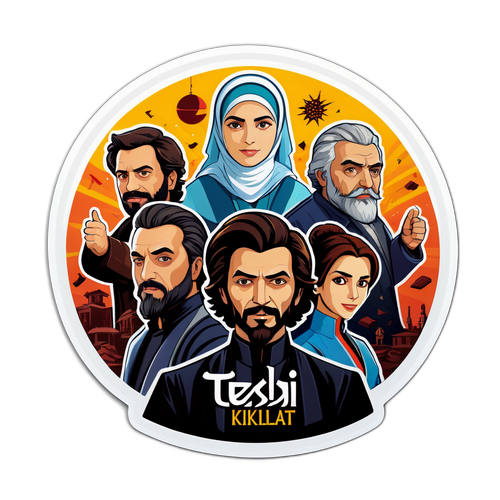 Teşkilat Karakterleri Stickerı