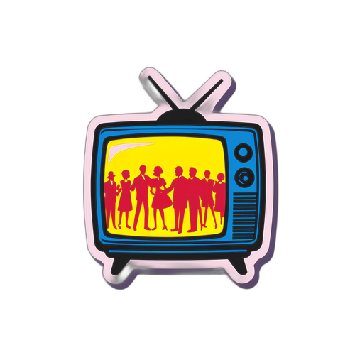 Television retro cu spectatori entuziaști