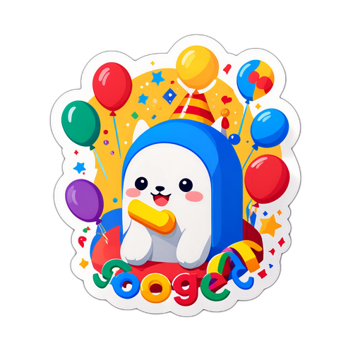 慶祝谷歌生日的貼紙
