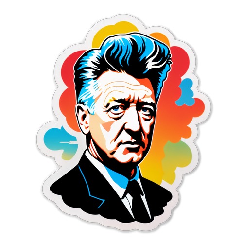 Hình dán của David Lynch theo phong cách nghệ thuật siêu thực