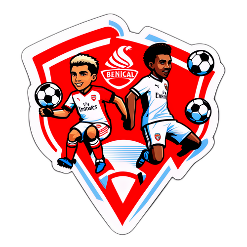Stiker Pertandingan Benfica vs Arsenal