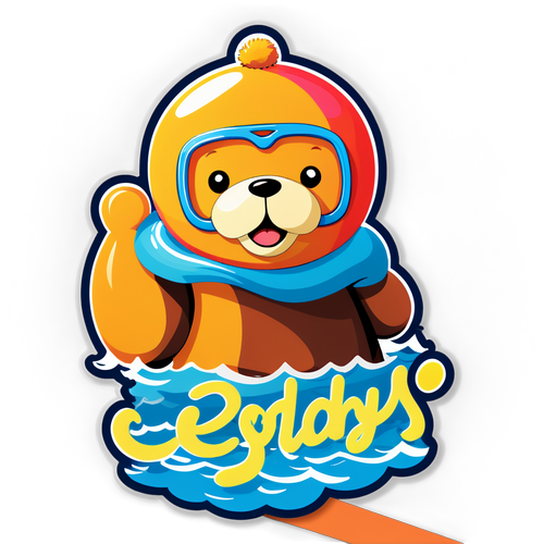 Stickers som firar Teddy Swims i retrostil