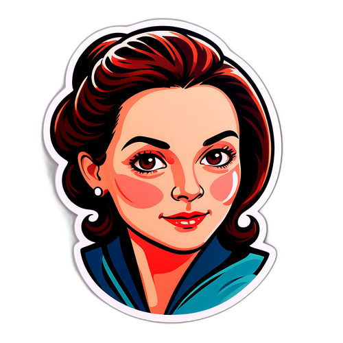 Stylisierte Aufkleber von Jutta Speidel