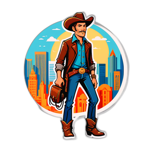 Moderni cowboy kaupungissa