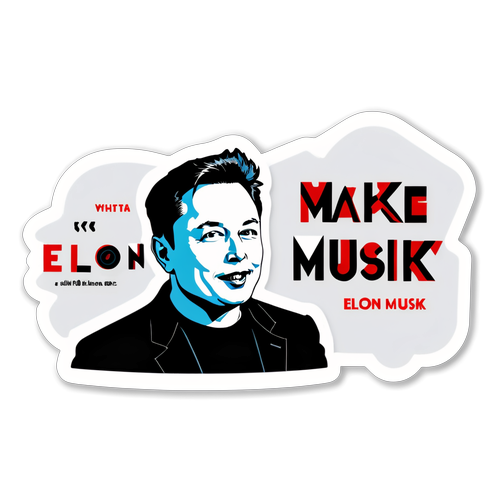 Elon Musk Inspirerende Sticker