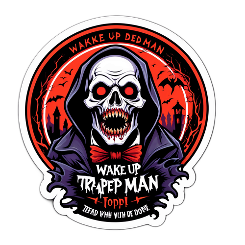 Gótikus horror matrica - "Ébredj fel csapdába esett halott ember"