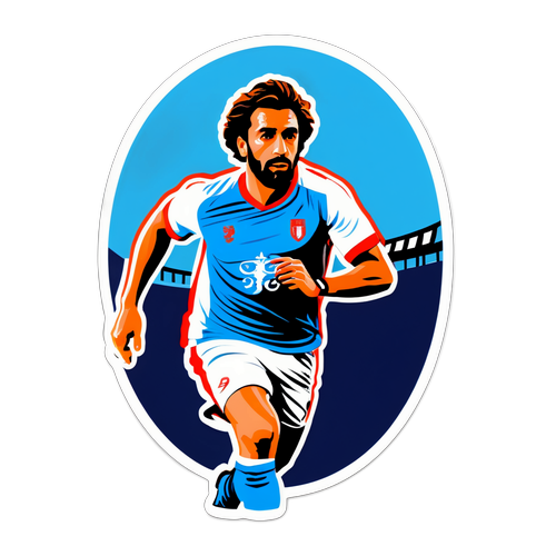 Sticker van Enzo Maresca met Stadion Schaduw