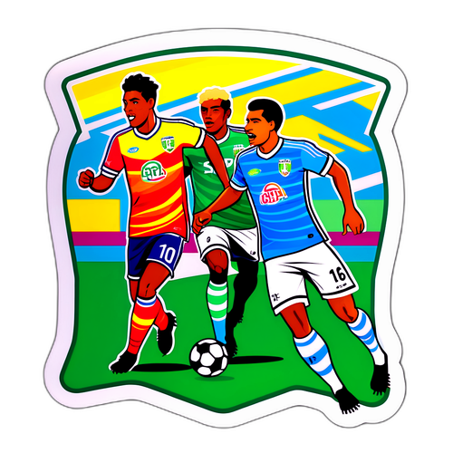 Sticker ya Mechi ya Soka kati ya Fortaleza na Santos