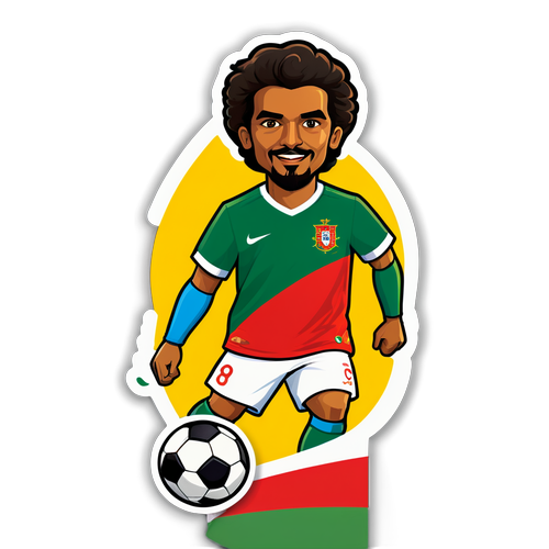 Keberanian di Lapangan: Stiker Sepak Bola Portugal yang Menggambarkan Legenda dan Semangat Nasional!