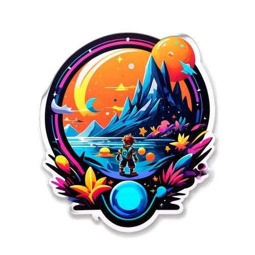 Futuristisk Sora 2 Sticker