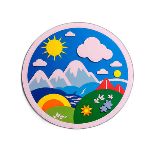 대구의 날씨를 표현한 스티커