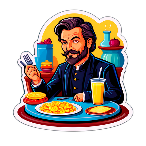 Steiner Attila író portréja kedvenc ételeivel