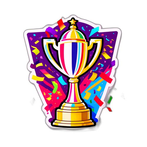 Kleurrijke La Liga Trofee Sticker