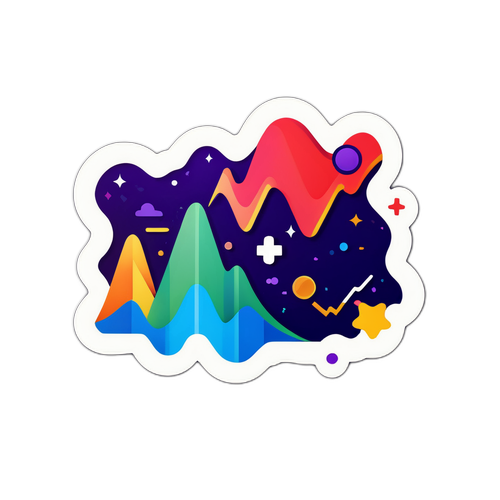 表達股市波動的生動畫面