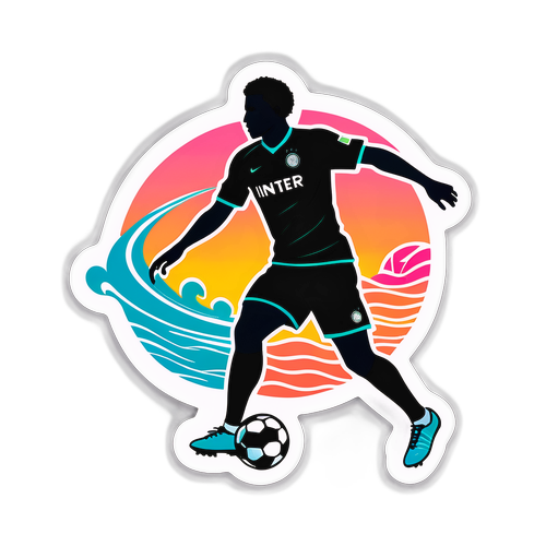 Silhouette de joueur de soccer d'Inter Miami