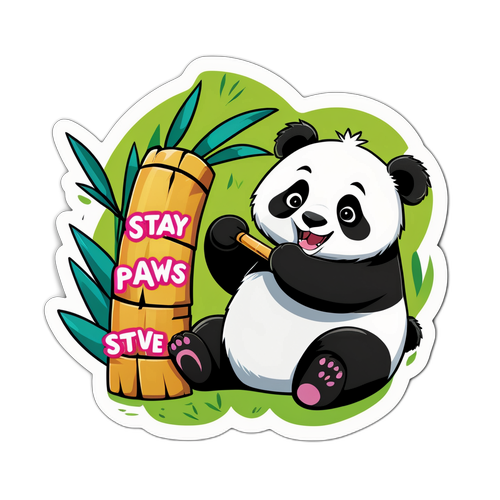 Masayang Panda Sticker
