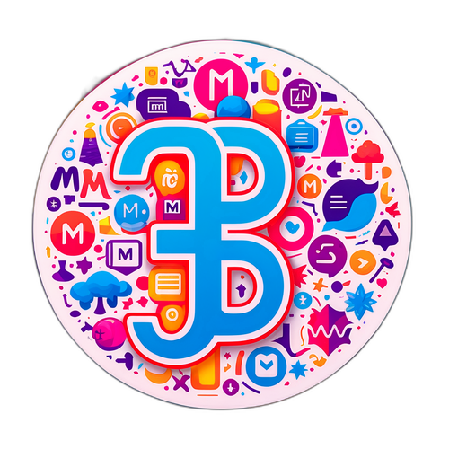 Sticker 'M' Kreatif