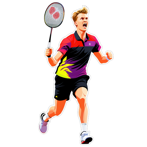 Tenaga Badminton Axelsen: Sticker Penuh Semangat yang Pasti Menggoda Anda!