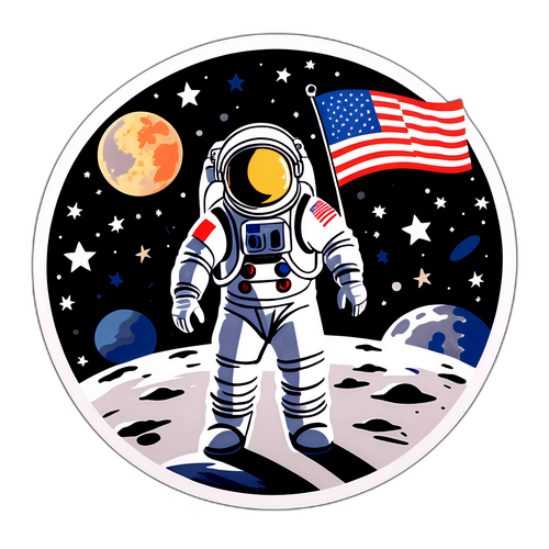 Buzz Aldrin op de maan