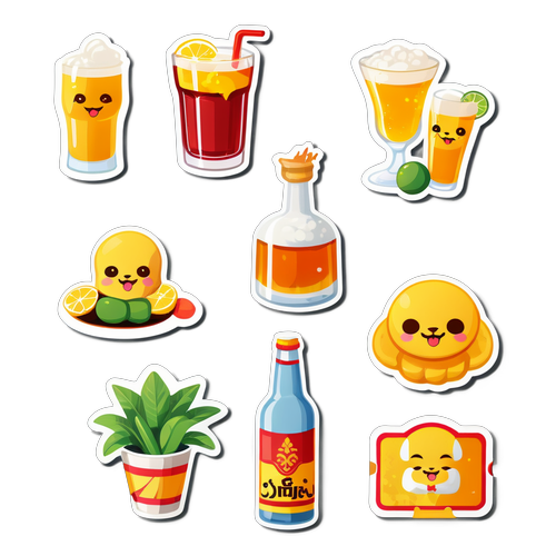 สติ๊กเกอร์น่ารักเกี่ยวกับการขายเครื่องดื่มแอลกอฮอล์ในสังคมไทย