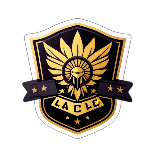 LAFCチームロゴのスタイリッシュなステッカー