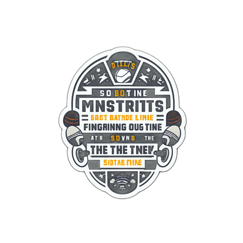 Minimalist Sports Motivation Sticker