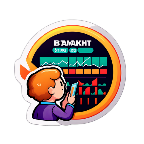 การซื้อขายหุ้นในตลาดหุ้นแบบการ์ตูน