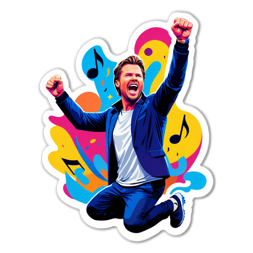 Livlig musikksticker