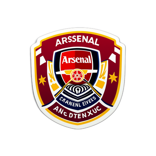 아스날 홈게임의 흥분을 담은 스티커