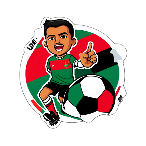 Diseño de Sticker para el Equipo Palestino contra U. de Chile
