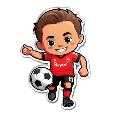 สติ๊กเกอร์บาเยอร์ เลเวอร์คูเซ่นตัวการ์ตูน