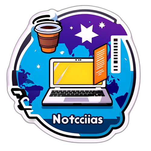 Sticker en tributo a 'noticias 3i atlas'