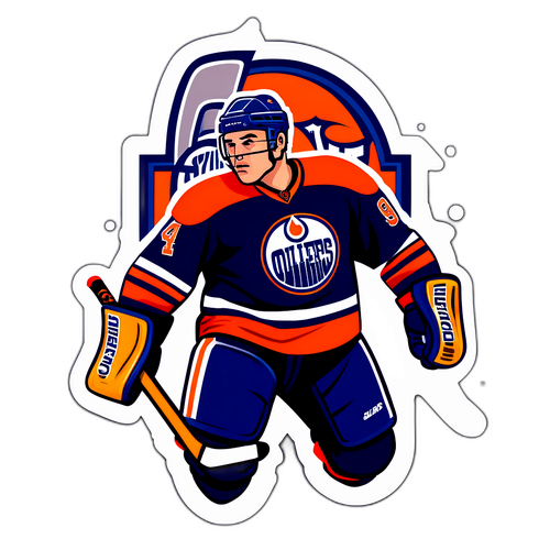 Bold Sticker for Oilers vs Sabres Game