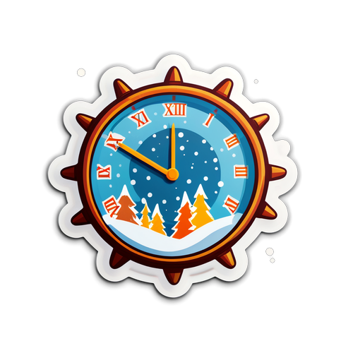 Der Wechsel der Zeit: Sommer- und Winterzeit im Stickerdesign