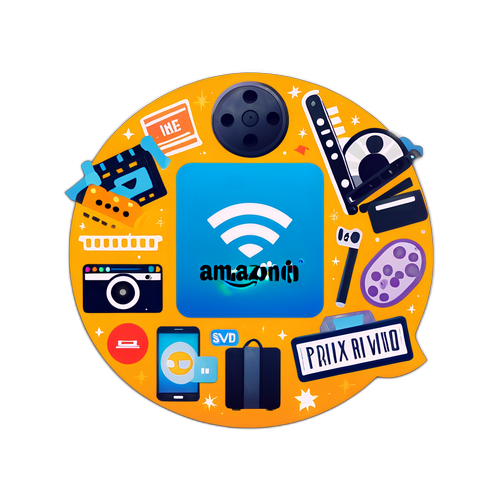 Autocollant avec le logo d'Amazon Prime Video