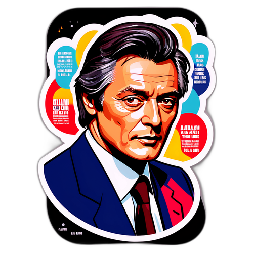 Nálepka s Alainem Delonem