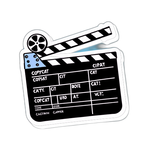 Copycat Movie Clapperboard Sticker