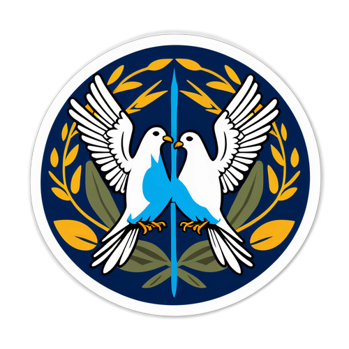 Sticker pentru pace în WW3