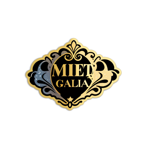 Met Gala Sticker Ontwerp