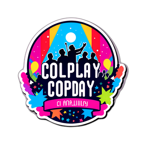 Ein Sticker, der ein unvergessliches Coldplay-Konzert feiert