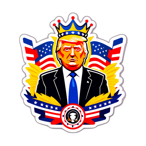 Politische Illustration von Donald Trump