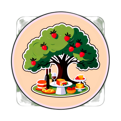 Romantisch Picknick onder een Olijfboom