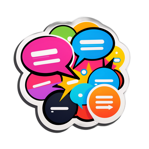 日曜日のディスカッションテーマのステッカー